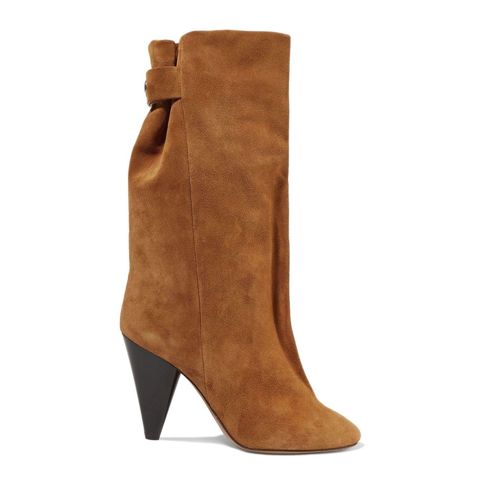 Isabel Marant Lakfee Brown Suede Booties Size 37